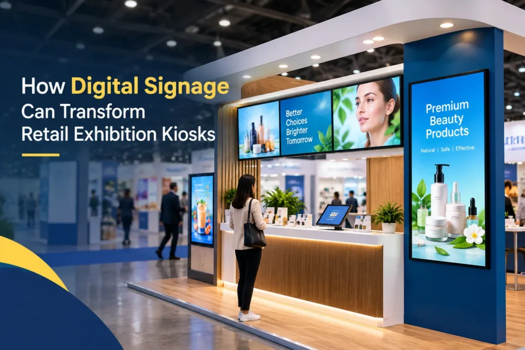 How Digital Signage Can Transform Retail Exhibition Kiosks